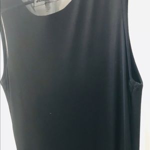 Line Knitwear Black Dress w/See through upper back